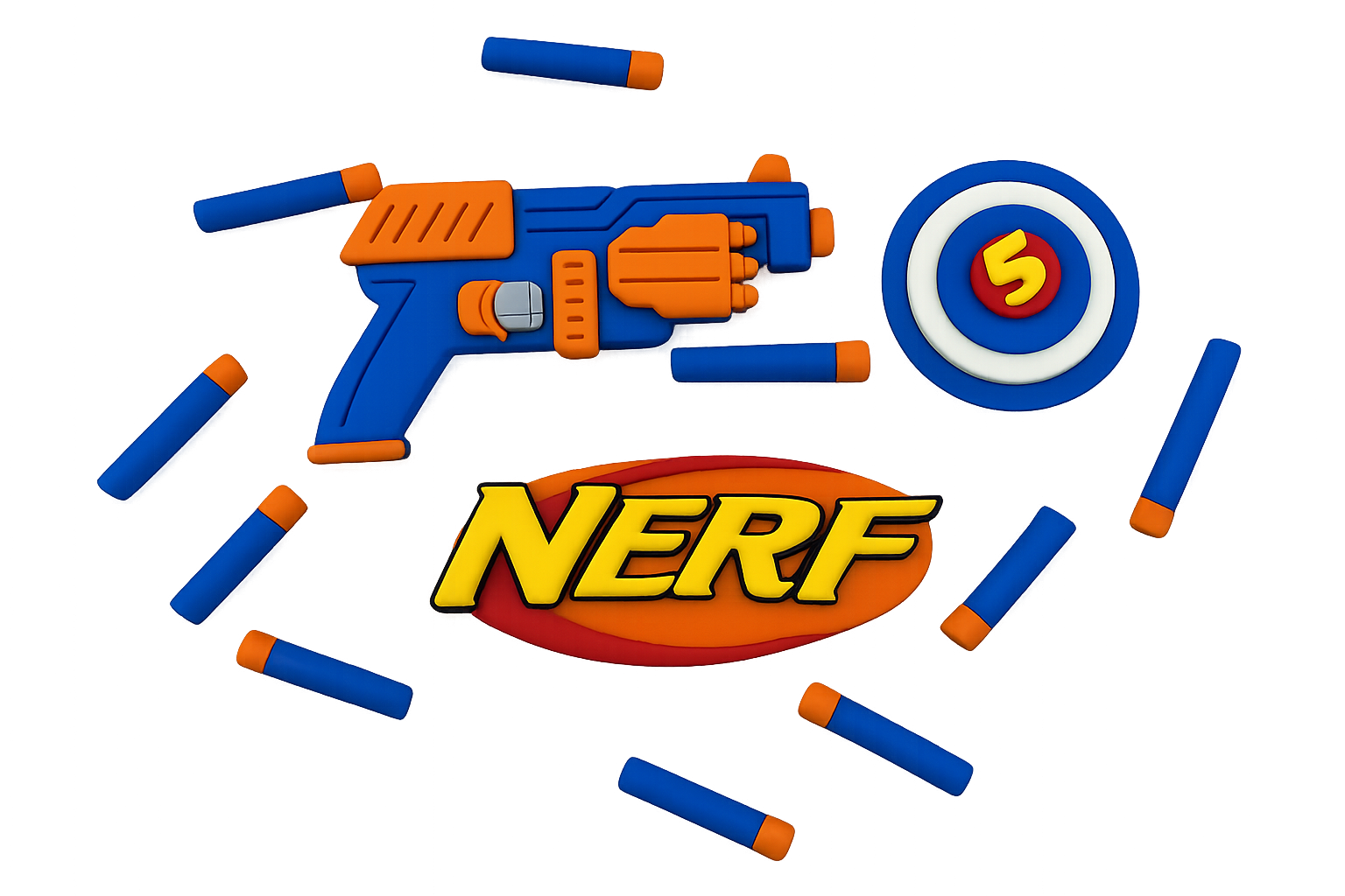 NERF - Edible Cake Decorations Set - Amazing Quality!