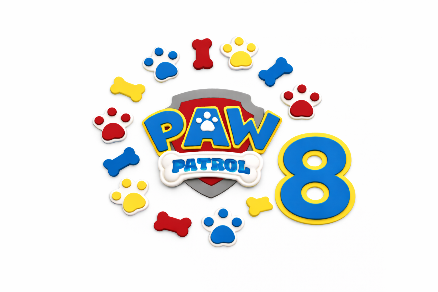 Paw Patrol Edible Cake Topper Set - Choose your size logo
