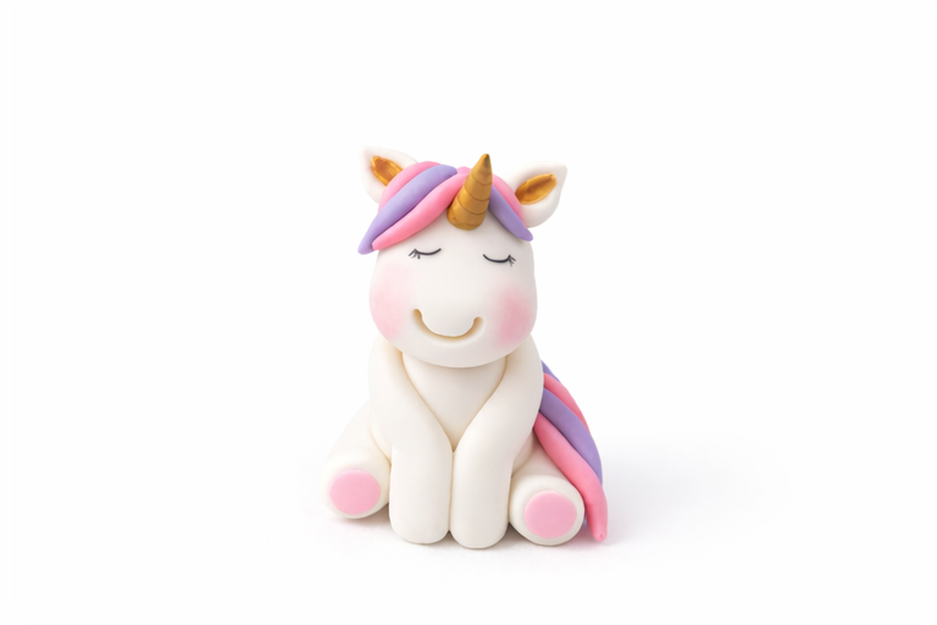 3D Unicorn - Edible Cake Topper - Approx 3.5 inches - BEAUTIFUL