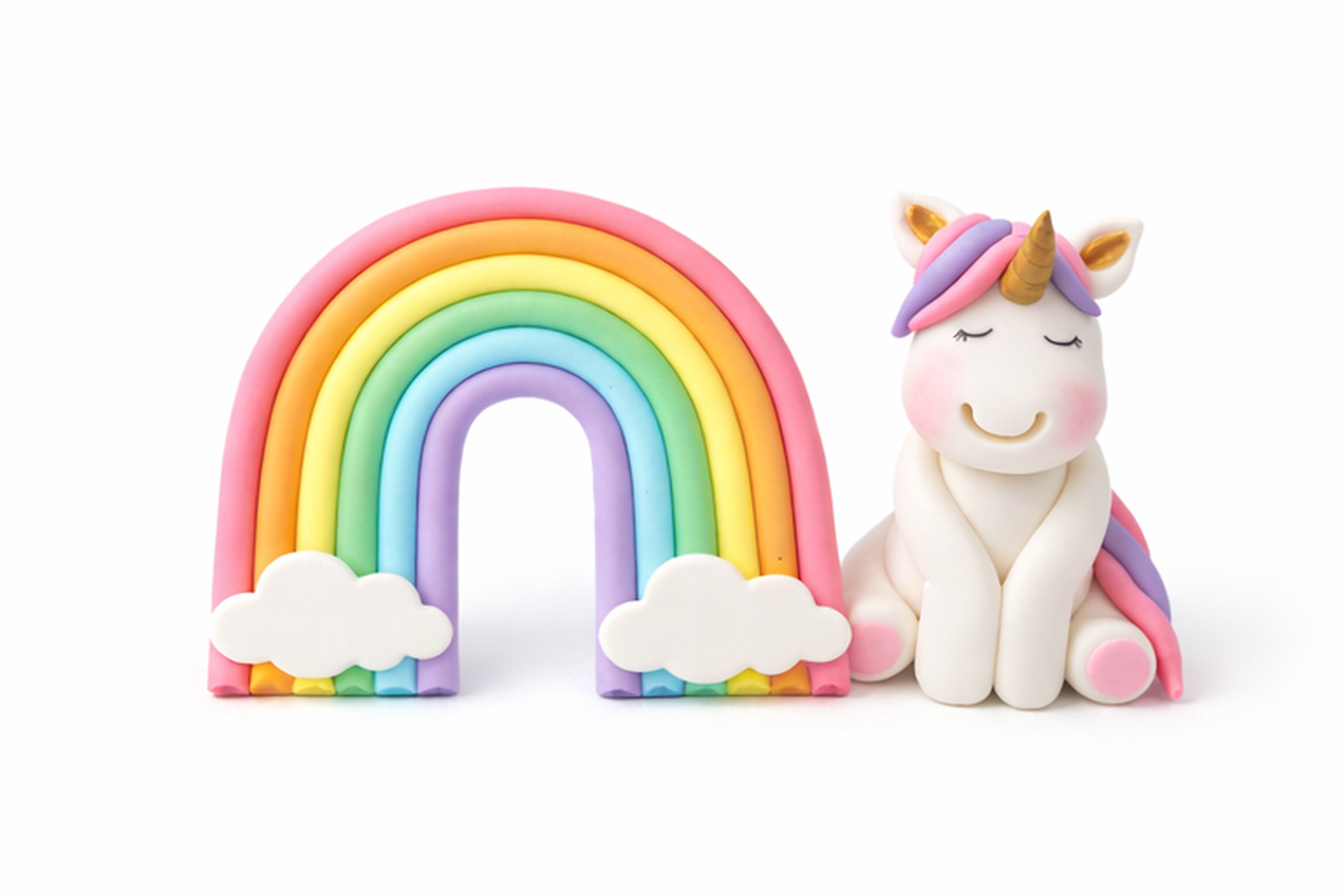 3D Unicorn & Rainbow - Edible Cake Toppers - AMAZING!