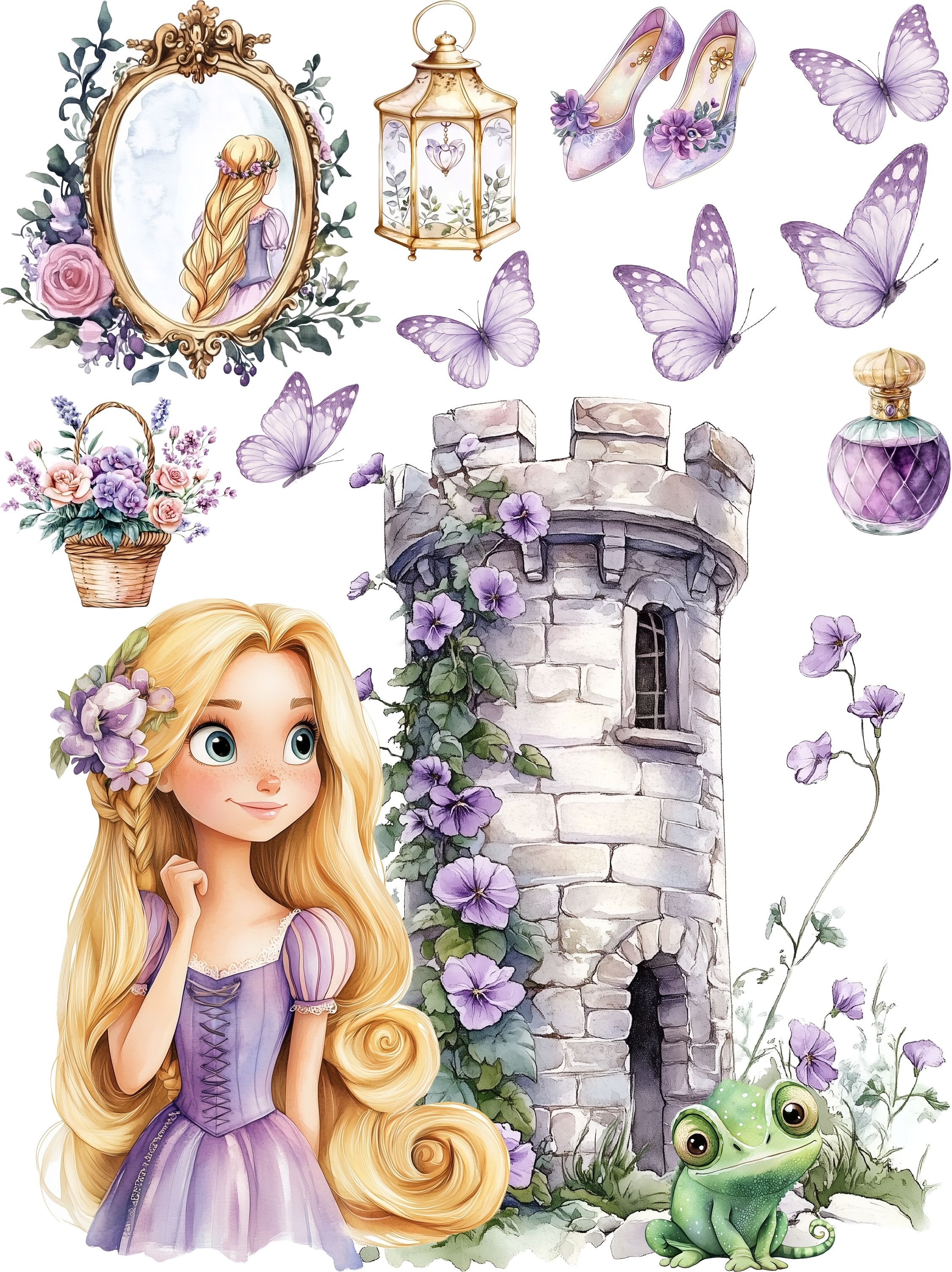 RAPUNZEL - Edible Image Sheets - Cake Decorations