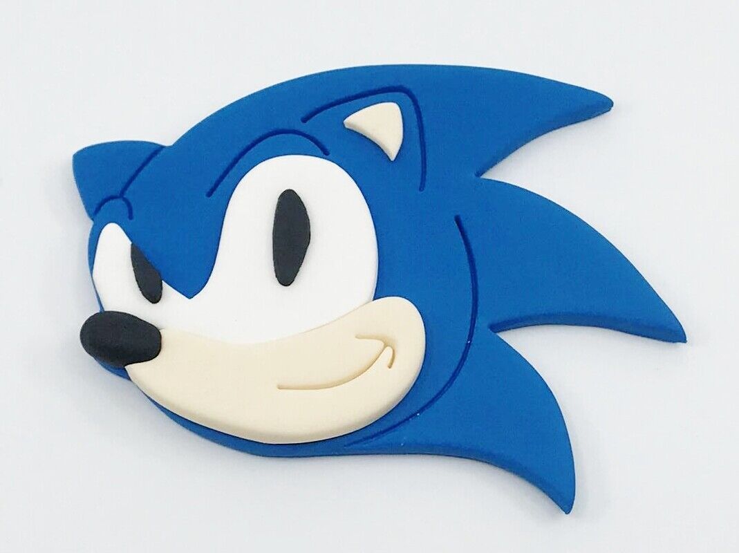Sonic the Hedgehog - Large Head - Edible Cake Topper - 1 x 10cm or 14cm Head