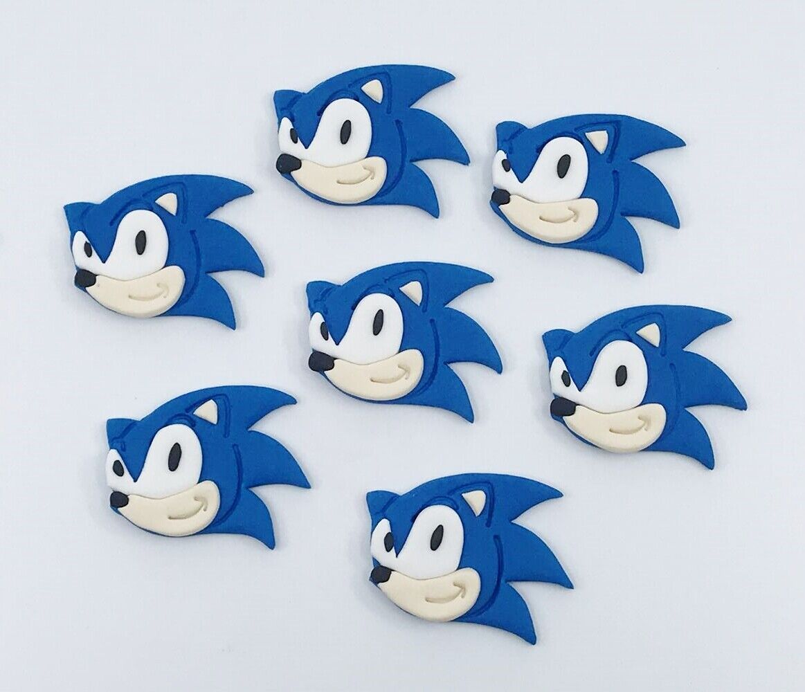 Sonic the Hedgehog - Edible Cup Cake Toppers x 12 or 24 - 5cm each