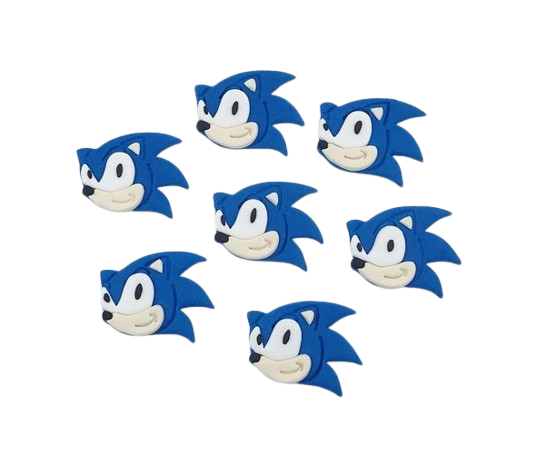 Sonic the Hedgehog - Edible Cup Cake Toppers x 12 or 24 - 5cm each
