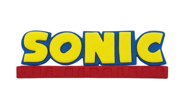 Sonic the Hedgehog Logo - Edible Cake Toppers - 9.5cm or 14cm wide