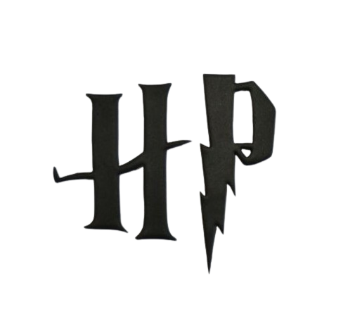 Harry Potter Inspired Logo - Edible Cake Decorations - GOLD or BLACK - 14cm